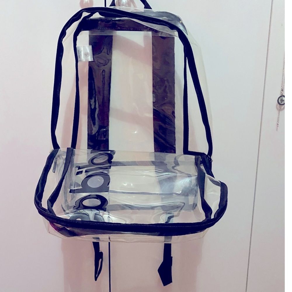 Adidas Clear Backpack Concert Festival Sporting Event Compliant Clear Bag - Picture 2 of 6